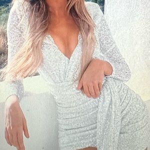 Centre stage sequin mini dress